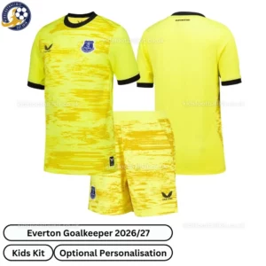 Everton Yellow Goalkeeper Kids Kit 26_27 No Socks - Overview