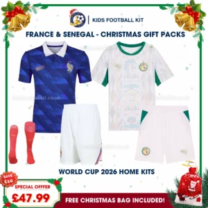 France and Senegal World Cup 2026 Gift Pack – Home Kids Football Kit