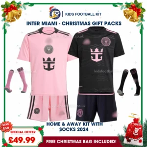Inter Miami FC Gift Pack – Home & Away Kids Football Kit 2024/25 (With Socks)