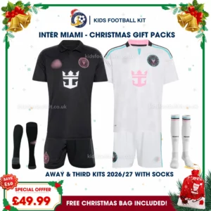 Inter Miami Gift Pack – Away and Third Kids Football Kit 2026/27 (With socks)