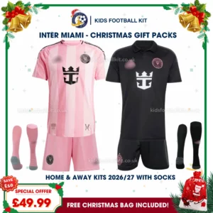Inter Miami Gift Pack – Home and Away Kids Football Kit 2026/27 (With socks)