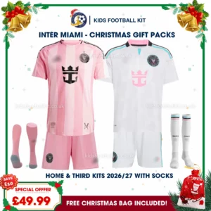 Inter Miami Gift Pack – Home and Third Kids Football Kit 2026/27 (With socks)