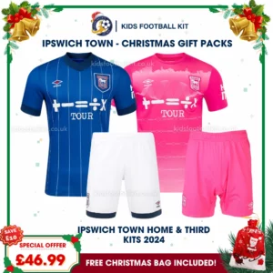 Ipswich Town FC Gift Pack – Home & Third Kids Football Kit 2024_25 (No Socks)