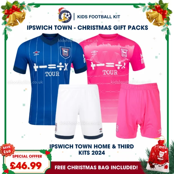 Ipswich Town FC Gift Pack – Home & Third Kids Football Kit 2024_25 (No Socks)