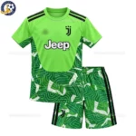 Juventus Green Goalkeeper Kids Kit 26_27 No socks - Front View