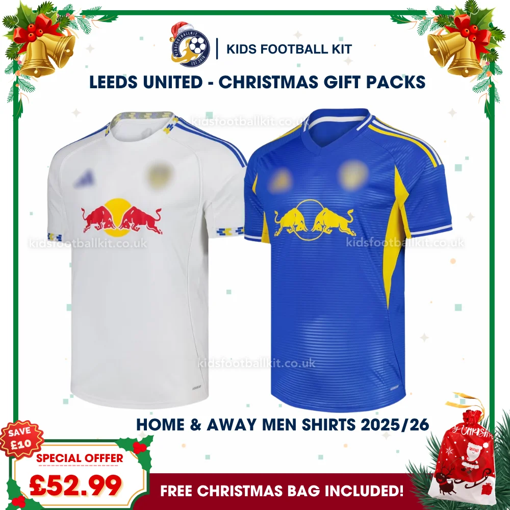 Leeds United Gift Pack – Home and Away Men Football Shirt 2025/26