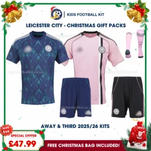 Leicester City Gift Pack– Away and Third Kids Football Kit 2025/26