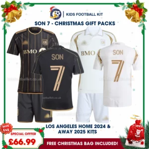 Los Angeles Gift Pack – Home & Away Kids Football Kit 2025/26 - SON 7 (No socks)
