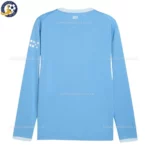 Manchester City Home Kids Kit 26_27 Long sleeve With socks - Back View