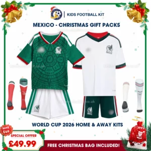 Mexico World Cup 2026 Gift Pack – Home and Away Kids Football Kit