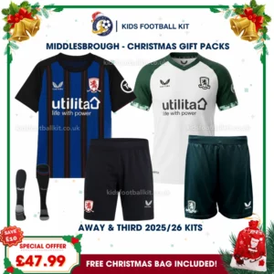 Middlesbrough Gift Pack – Away and Third Kids Football Kit 2025/26