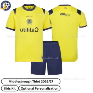 Middlesbrough Third Kids Kit 2026_27 -Over view