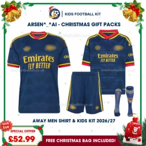North London Red Gift Pack – Away Dad Shirt and Son Kids Football Kit 2026/27