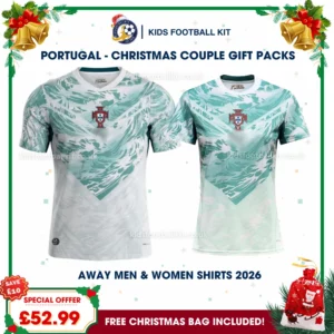 Portugal World Cup 2026 Couple Gift Pack – Away Men and Women Football Shirts