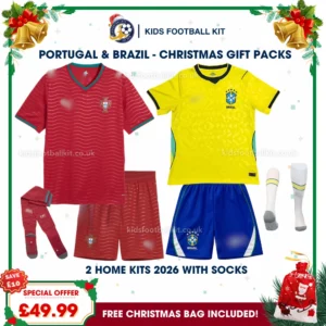 Portugal and Brazil World Cup 2026 Gift Pack – Home Kids Football Kit