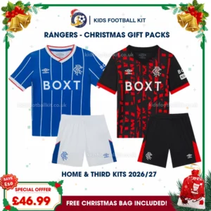 Rangers Gift Pack – Home and Third Kids Football Kit 2026/27