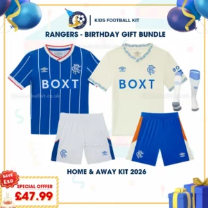 Rangers home and away kids kit 2026