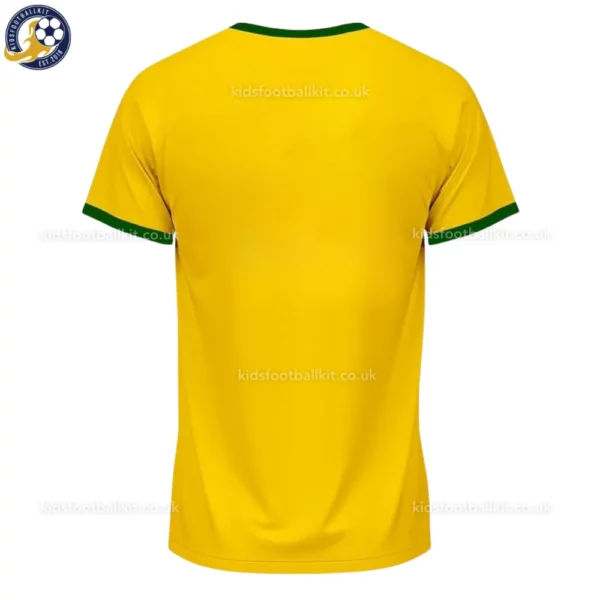 Retro Brazil Home Kids Kit 1970 (No Socks) - Back View