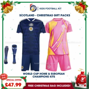 Scotland Gift Pack – World Cup 2026 Home and European Championship Kids Football Kit