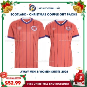Scotland World Cup 2026 Couple Gift Pack – Away Men and Women Football Shirts
