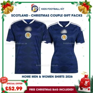 Scotland World Cup 2026 Couple Gift Pack – Home Men and Women Football Shirts