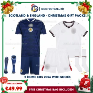 Scotland and England World Cup 2026 Gift Pack – Home Kids Football Kit