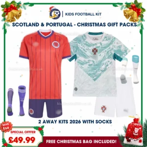 Scotland and Portugal World Cup 2026 Gift Pack – Away Kids Football Kit