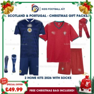 Scotland and Portugal World Cup 2026 Gift Pack – Home Kids Football Kit