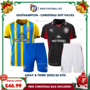 Southampton Gift Pack – Away and Third Kids Football Kit 2025/26 (No socks)