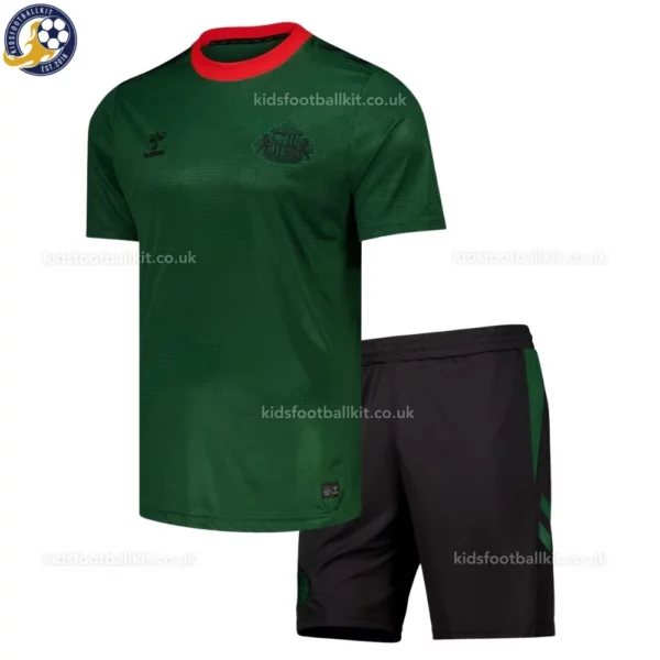 Sunderland Green Goalkeeper Kids Kit 2027 No Socks - Front View