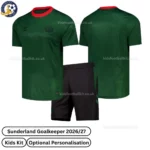 Sunderland Green Goalkeeper Kids Kit 2027 No Socks - Overview