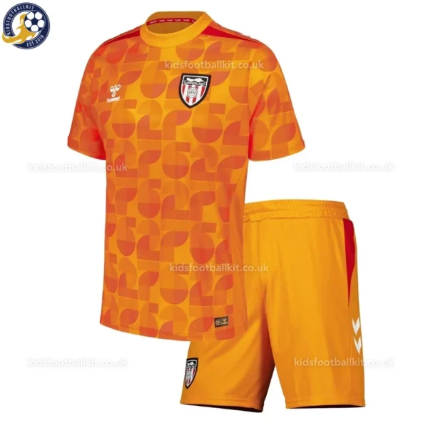 Sunderland Orange Goalkeeper Kids Kit 2027 No Socks - Front View