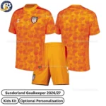 Sunderland Orange Goalkeeper Kids Kit 2027 No Socks - Overview