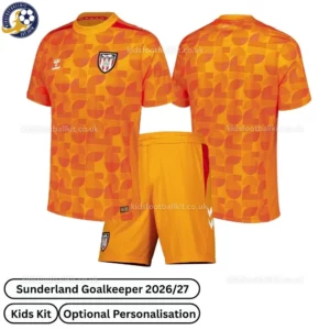 Sunderland Orange Goalkeeper Kids Kit 2027 No Socks - Overview