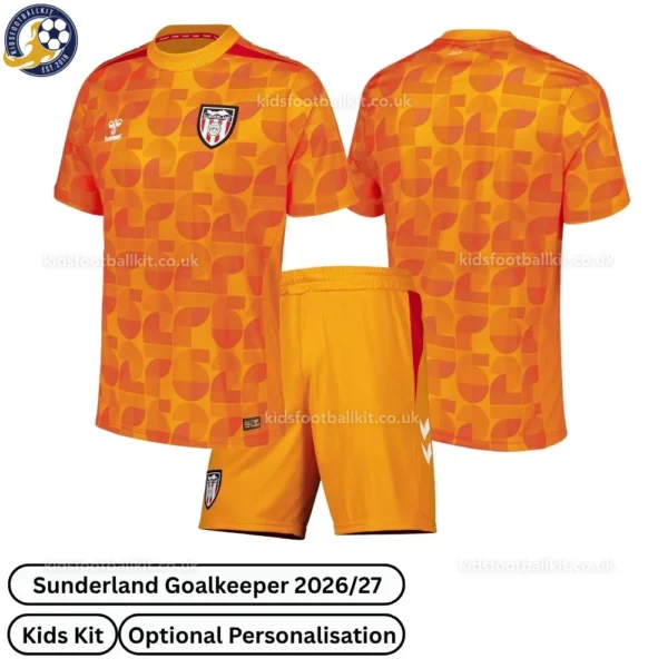 Sunderland Orange Goalkeeper Kids Kit 2027 No Socks - Overview