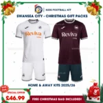 Swansea City Gift Pack – Home and Away Kids Football Kit 2025/26 (No socks)