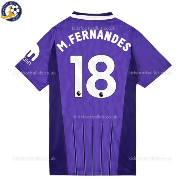 Tottenham third Kids Kit 26_27-back view-M.FERNANDES 18-with socks