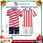 USA and Paraguay World Cup 2026 Gift Pack – Home Kids Football Kit