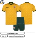 Wales Away Kids Kit 2027 -Over view