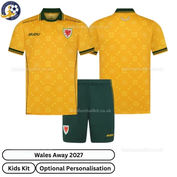 Wales Away Kids Kit 2027 -Over view