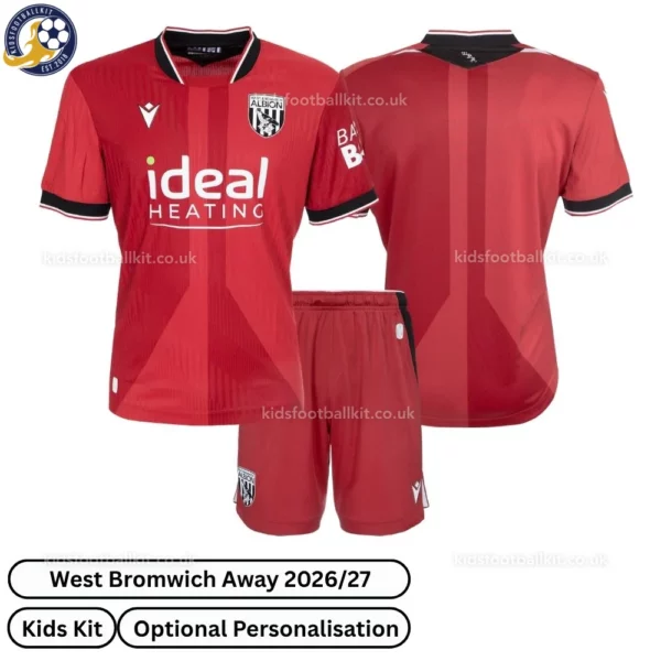 West Bromwich Away Kids Kit 2027 No Socks - Overview