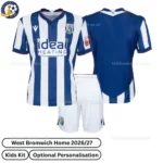West Bromwich Home Kids Kit 2027 No Socks - Overview