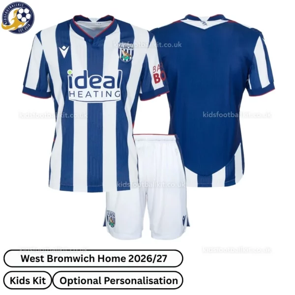 West Bromwich Home Kids Kit 2027 No Socks - Overview