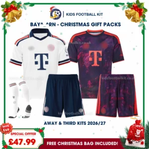 Bay^_^rn Gift Pack – Away and Third Kids Football Kit 2026/27