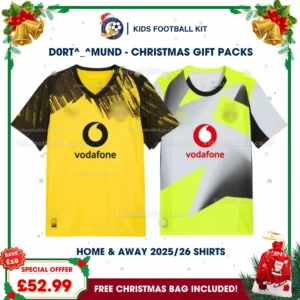 D0rt^_^mund Gift Pack – Home and Away Men Football Shirt 2025/26