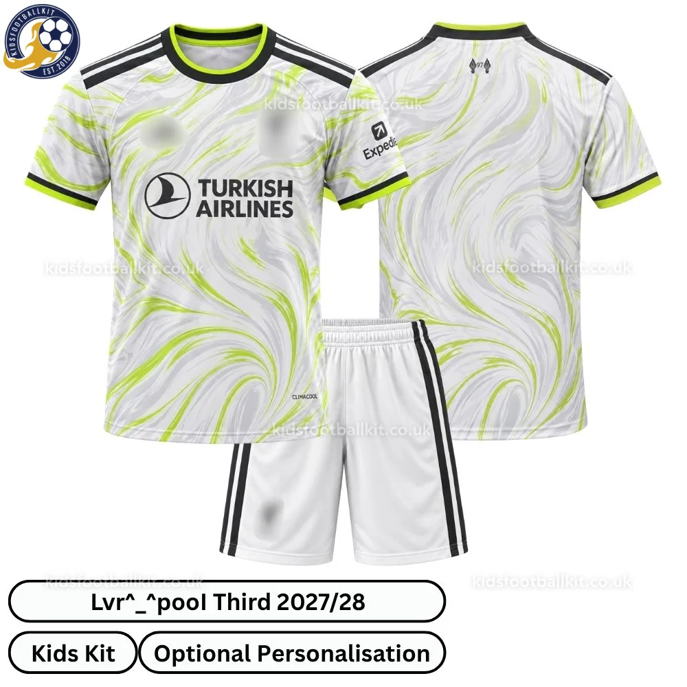 Lvr^_^pooI Third Kids Football Kit 2027/28 (No socks)