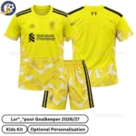 l-p Yellow Goalkeeper Kids Kit 26_27 No socks - Overview