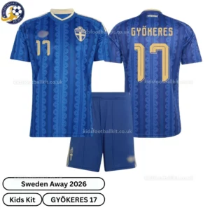 sweden away kids kit 2026-over view-Gyökeres 17